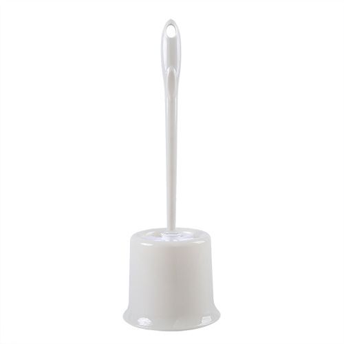 Scopino per WC con testa angolata - Setole in nylon morbido e manico ergonomico in PP per una pulizia profonda (grigio/rosa/beige, confezione da 1)_voghion.com