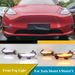 Per Tesla Model 3/Model Y, 2 pezzi, fendinebbia anteriori a LED, luci diurne, indicatori di direzione dinamici, DRL, lampada paraurti anteriore_voghion.com