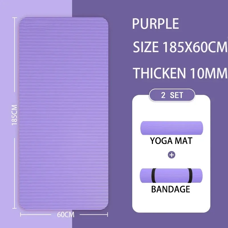 Tapis de Yoga NBR antidérapant, 60CM, pour Fitness, Pilates, haute densité, sans odeur, pour gymnastique, sport, page d'accueil_voghion.com