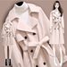 Women's Long Wool Blend Coat With Belt - Thickened Winter Trench Coat For Office & Casual Wear_voghion.com