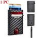 RFID-Magnetkartenhalter Kartenhalter Herrenbrieftasche Tragbarer starker Magnetkartenhalter Kartenhalter aus Kohlefaser_voghion.com