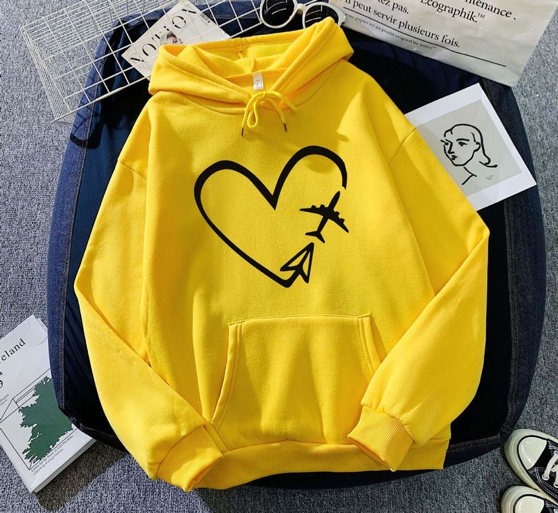 Damesmode sweatshirt met capuchon, bedrukte herfst- en wintertopjes, los_voghion.com
