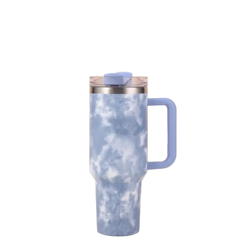 Travel Ready 40oz Tumbler - Lid/Straw Thermal Mug_voghion.com