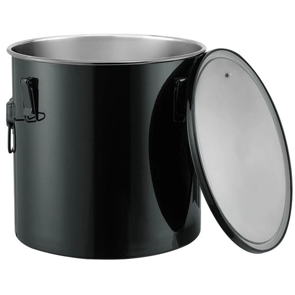 Coating With Stainless Fryer RustProof Bucket Caddy Bucket Disposal Steel 10 Oil Container Grease Gal Oil Oil Transport Fryer_voghion.com