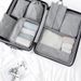 Travel storage bag 7-piece set Nordic style Oxford cloth simple clothing classification and sorting bag_voghion.com