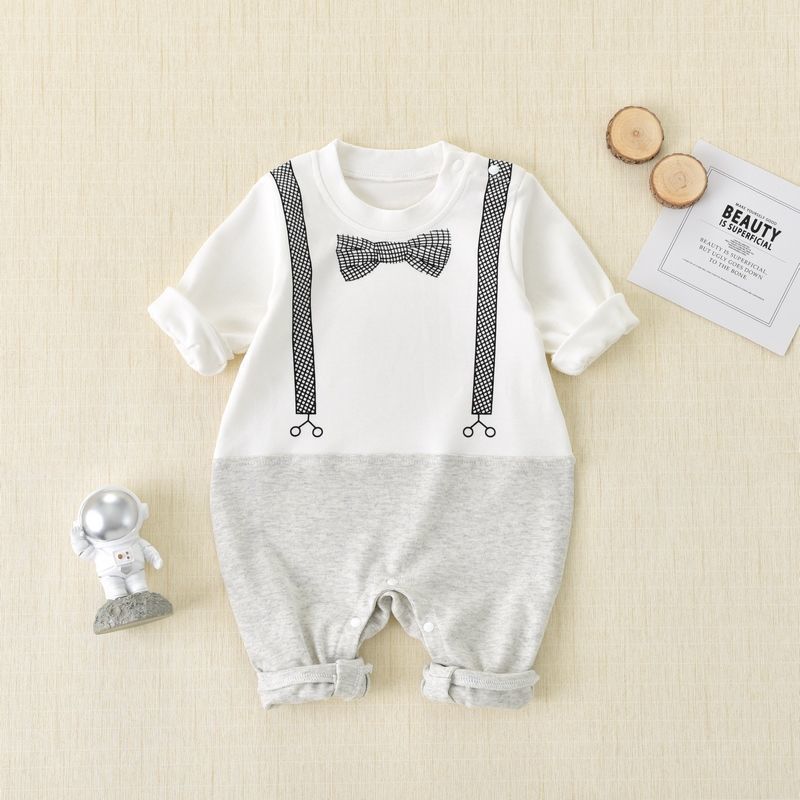 Baby Onesie Crawling Suit Babytøj Koreansk version af mode babytøj forår_voghion.com