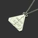 FOREVER BEST FRIENDS Triangular Half Split Fashion Men's And Women's Long Pendant Necklace_voghion.com