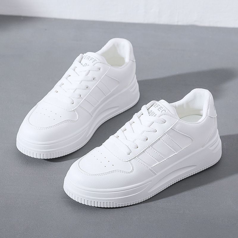 Ins Little White Student Korean Women's Trendy 2025 Spring New Thick Soled Height Increasing Breathable Casual Shoes_voghion.com