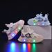 Sneakers fosforescenti per bambini - Scarpe luminose con suola morbida per ragazzi e ragazze, scarpe per bambini in mesh traspirante con velcro_voghion.com