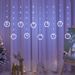 Festoon Wishing Ring LED Christmas Curtain Festive Atmosphere Decorative String Lights_voghion.com