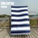 Asciugamano da spiaggia a righe in puro cotone, tinto in filo, multicolore, per adulti, 90*180 cm_voghion.com