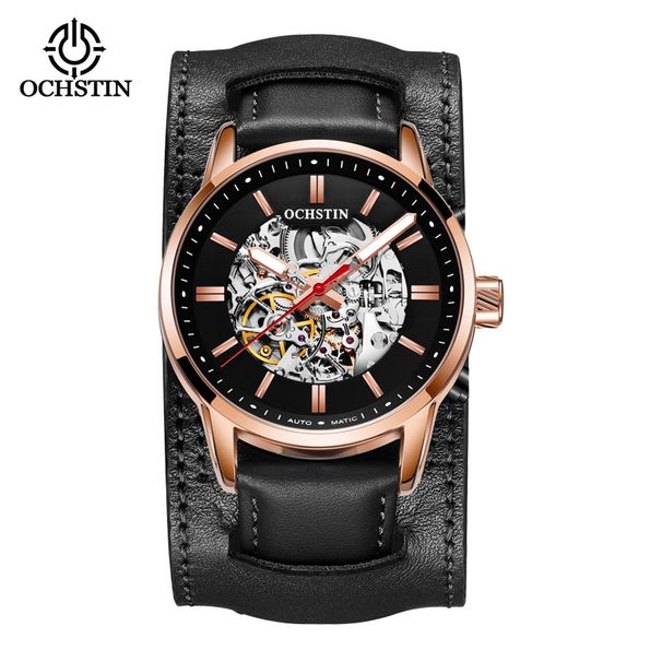 Manufacturer's New Cross-border Fully Automatic Mechanical Watch With Genuine Cowhide Wrist Strap For Men_voghion.com