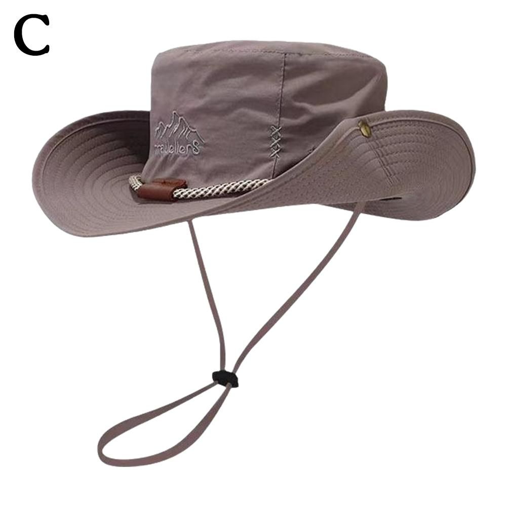 Fashion Bucket for Men Summer Outdoor Fishing Hiking Sunshade Sun Fisherman Hat Foldable Snapback UV Protection Male Safari Cap_voghion.com