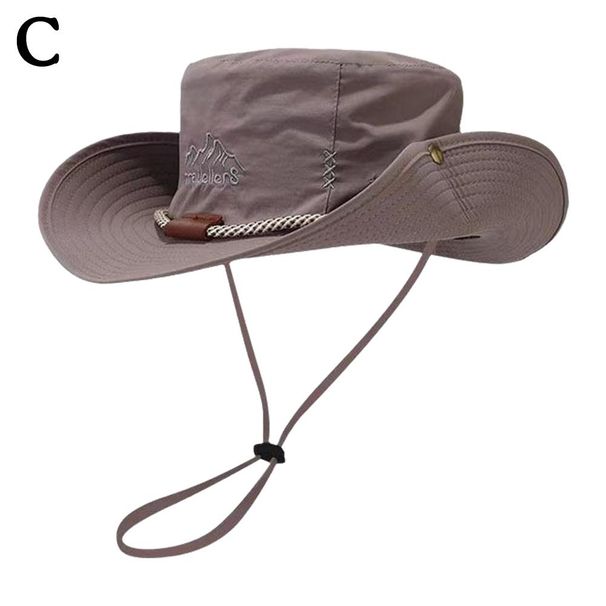 Fashion Bucket for Men Summer Outdoor Fishing Hiking Sunshade Sun Fisherman Hat Foldable Snapback UV Protection Male Safari Cap_voghion.com