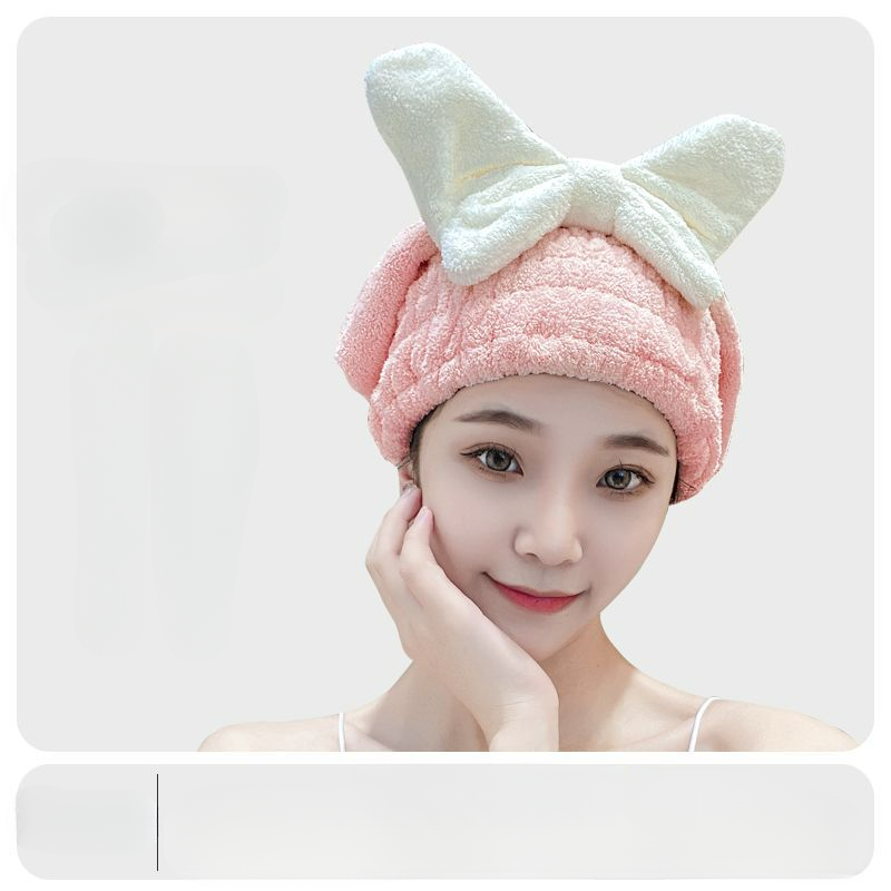 【 Shoot One Four 】 Thickened Women's Quick Drying Absorbent Shower Cap, Cute Long Short Hair, Washing And Wiping, Dry_voghion.com