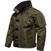 Tactical Biker Jacket For Men - Urban Commuter Windproof Nylon Blender Coat With Multi-Pocket Design (Army Green/Black/Khaki)_voghion.com