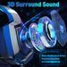 Gaming-Headset-Mikrofon, für PS4 PS5 Xbox One PC RGB-Lichter, mit Rauschunterdrückung 7.1 Surround Sound Over-Ear und_voghion.com