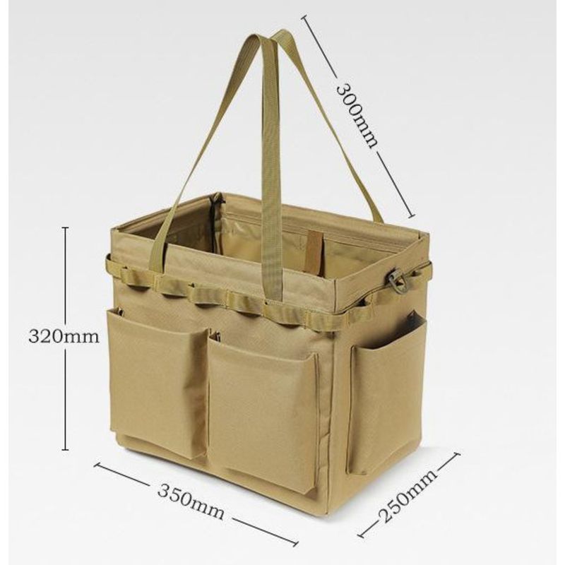 Gereedschapskist voor buiten, kamperen, grote capaciteit, multifunctionele draagtas, opbergtas, picknicktas, sorteertas_voghion.com