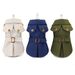 2020 New Three-Color Trench Coat Trendy Fashion Dog Clothes Apparel Autumn Winter Small Dogs Teddy Bichon_voghion.com