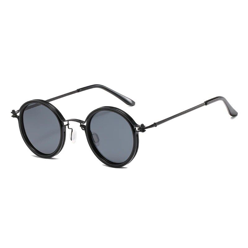 Modna CRIXALIS retro okrogla modra svetlobna očala za moške blagovne znamke oblikovalska kovinska očala okvir za ženske vintage računalniška očala_voghion.com
