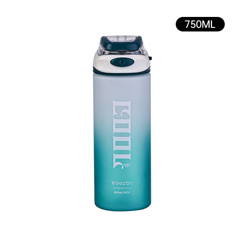 Drinkware Nieuwe High Value 800ml Glitter Gradient Spray Paint Plastic Rietje Beker Bounce Cover Fitness Outdoor Sport Waterfles_voghion.com