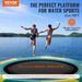 VEVOR Inflatable Water Bouncer, 10ft Recreational Water Trampoline, Portable Bounce Swim Platform With 3-Step Ladder & Electric Air Pump, Kids Adults Floating Rebounder For Pool, Lake, Water Sports_voghion.com