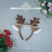 Fascia per capelli con orecchie di cervo e fiocco di neve, accessori per cosplay, copricapo di peluche con orecchie di animale simulate, accessori per capelli_voghion.com