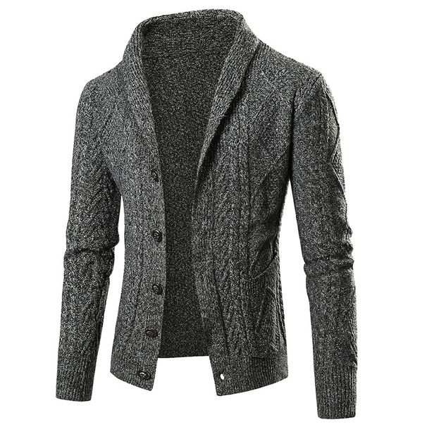 Herrenbekleidung Grobstrick-Cardigan-Pullover mit Zopfmuster – Übergroßer, langärmliger Mantel mit offener Vorderseite für Damen und Herren, gemütlicher Winterpullover, lässige, lockere Passform_voghion.com