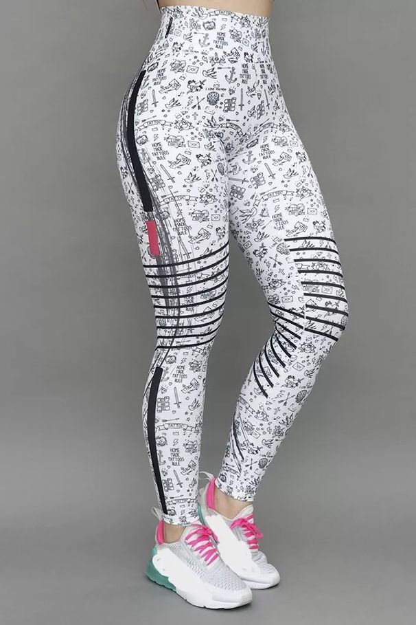 Neu Slim Fit Gedruckt Lange Hosen Mode Sport Yoga Leggings Laufen Outdoor Fitness_voghion.com