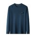 Fall Winter Men Sweater Casual All-Match Classic Printed Label Round Neck Loose Long Sleeves Men's T-Shirt_voghion.com