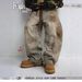 Verwaschene Vintage-Design-Jeans für Herren 2025 Neue strapazierfähige Dirty Wash Weites Bein Lose Scimitar-Hose Lange Hose_voghion.com