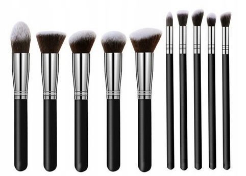 SET DI PENNELLI PER TRUCCO NERO PROFESSIONALE_voghion.com