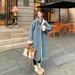Blue Suede Sheep Wool For Women, Autumn And Winter 2024 New Style, Fleece-Lined, Thickened, Long Sheepskin Coat_voghion.com