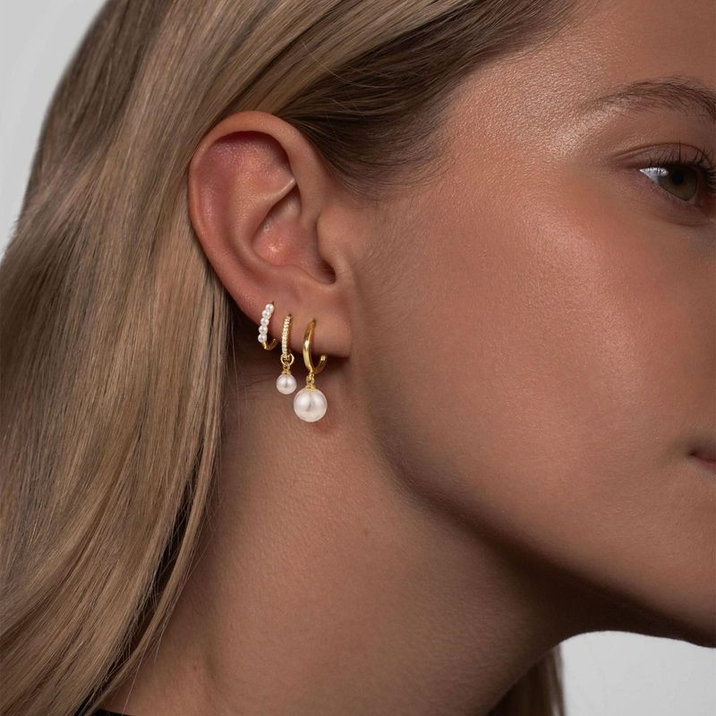 Earrings Retro Pearl Earrings Light Luxury High End Set Internet Celebrity Same Style Exquisite Versatile Earrings_voghion.com