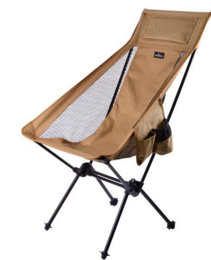 Outdoor portable aluminum alloy folding camping beach barbecue moon chair, Cordura waterproof fishing chair_voghion.com