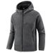 Herren Fleecejacke mit Kapuze – warmer Pullover mit Reißverschluss für den Winter im Freien, weiches Sherpa-Futter, winddichter Freizeitmantel_voghion.com