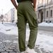 Men's Clothing Men's Corduroy Workwear Pants - Vintage Wide-Leg Casual Trousers With Utility Pockets_voghion.com
