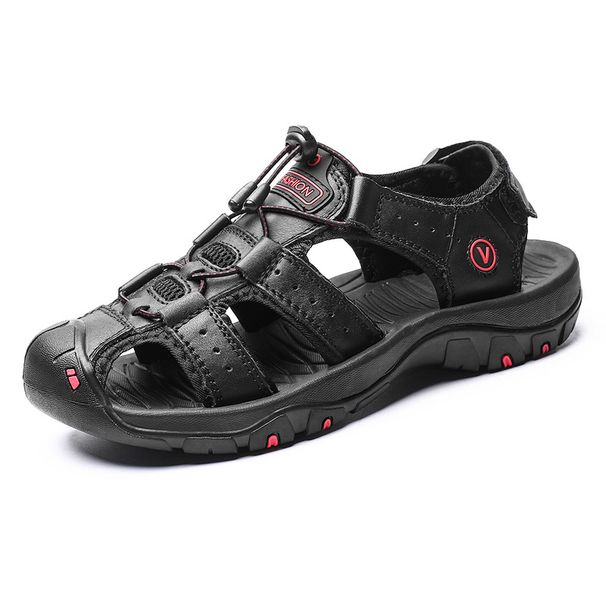 Leopard 2025 Baotou Beach Large Casual Shoes Fashion Lightweight Non-slip Sandals_voghion.com