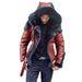 Parka masculina premium com forro de pele sintética - Casaco de inverno pesado com capuz removível e revestimento de PU resistente à água (1,35 kg)_voghion.com