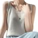 2024 new style, elegant and refined, slim fitting camisole vest, women's autumn look, slimming effect, inner sweater,_voghion.com