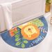 Tapis de sol semi-circulaire pour entrée, chambre, salle de bain, porte, absorbant et antidérapant, tapis de porte d'entrée, tapis en éventail_voghion.com