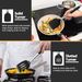 Black Kitchen Cooking Utensils 4-Piece Set, Silicone Solid Spatula Slotted Spoon Shovel For Non-Stick Cookware_voghion.com