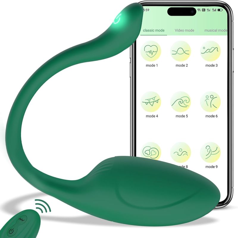 APP Remote Control G-spot Panty Vibrator, Pink Fun Long Distance Bluetooth Wearable, Rechargerable Adult Sex Toys More Than 10 Vibrations For Women_voghion.com