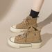 2025 Herbst/Winter Neue Damen High-Top Canvas Sneakers Casual Chunky-Sole Sportschuhe_voghion.com