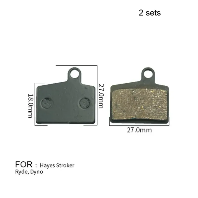 Verlängern Sie die Lebensdauer Ihres Bremssystems. Hochwertige Bremsbeläge aus Halbmetallharz für Hayes Stroker Ryde Dyno, 2 Paar_voghion.com