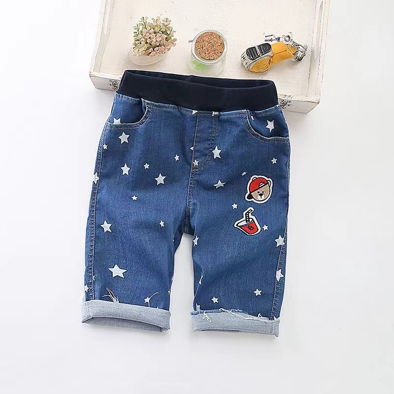 Pantalons courts en denim pour garçons, styles d'été, jeans fins pour enfants, pantalons au dessus du genou pour filles de 0 à 3 ans_voghion.com