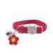 Collare per cani e gatti con ciondolo a forma di fiore in velluto a coste, regolabile, con fibbia di sicurezza, in vendita diretta dalla fabbrica_voghion.com