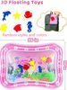 1pc Inflatable Tummy Time Mat, Infant Water Play Mat For 3-24 Months Baby, Strengthens Baby Muscle, Portable Pink Baby (Random Floating Sea Creatures_voghion.com