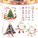 Weihnachtsschmuckherstellung, Weihnachts-Advents-Countdown-Kalender, 24 Raster, DIY-Schmuckzubehör, Cartoon-Elch, Kinderarmband_voghion.com