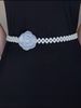 Nuova cintura con perline a forma di fiore da donna, versatile, sottile, collana, catena per la vita_voghion.com